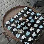 Load image into Gallery viewer, Black, Blue, and White Baby Gift Wrapping Paper
