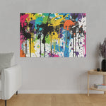 Load image into Gallery viewer, Urban Drip Graffiti Matte Canvas, Stretched, 0.75&quot;
